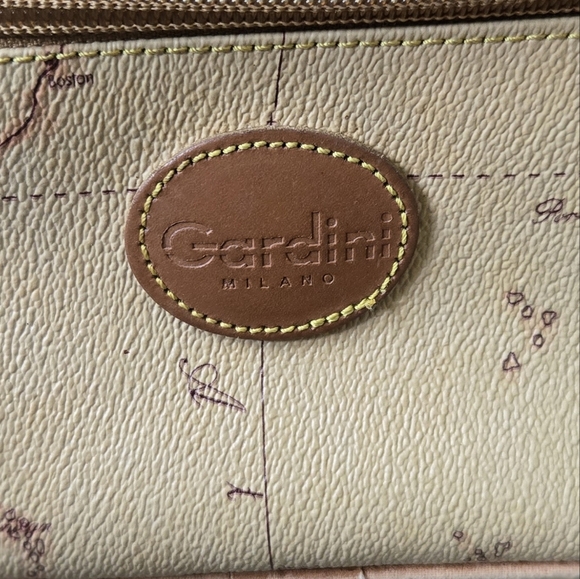 Gardini Milano World Map Fanny Pack Waist Belt Bag Tan - Picture 2 of 7